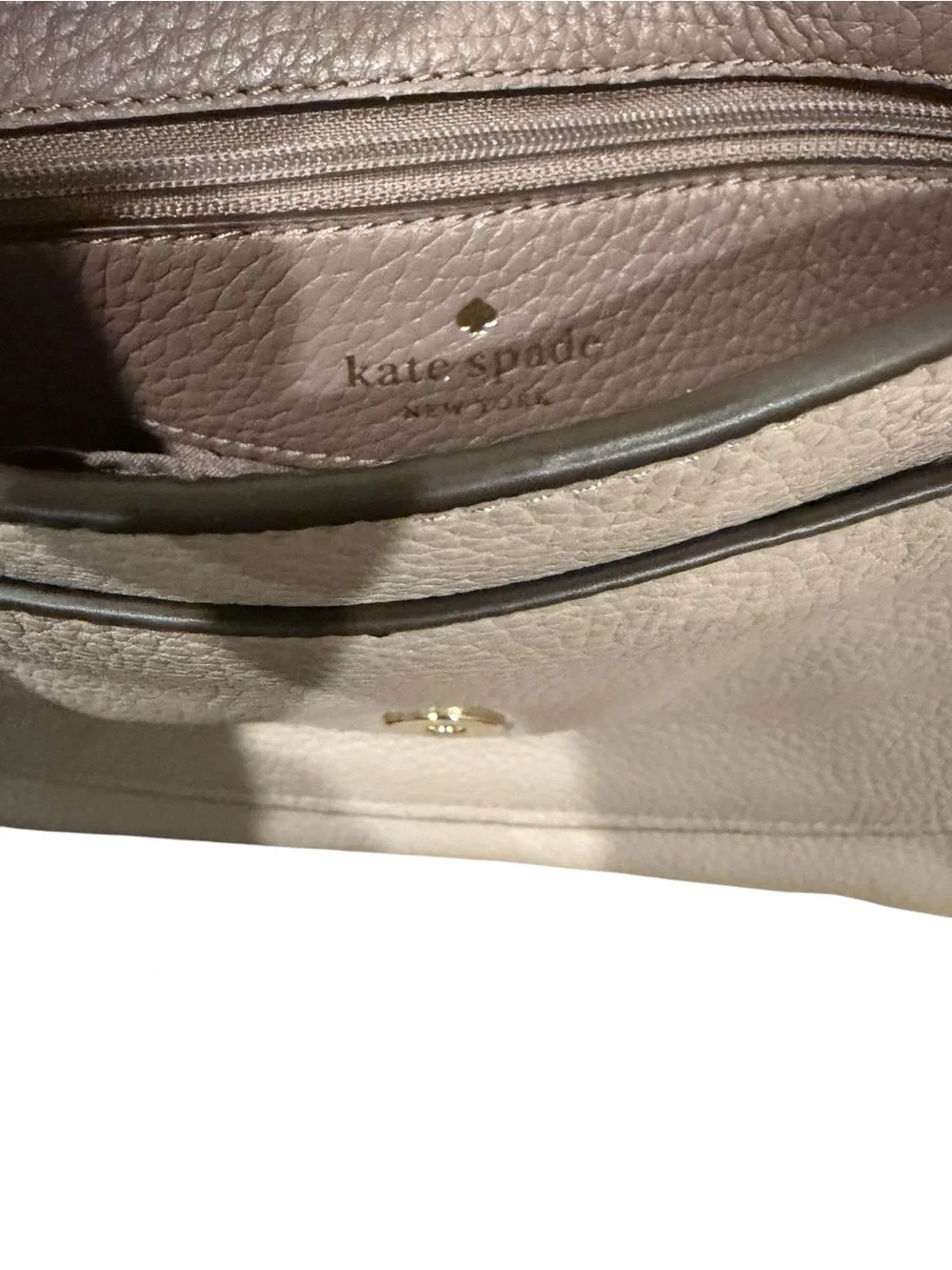 kate spade Kailee taupe & rose burgundy side leather snake print top handle bag